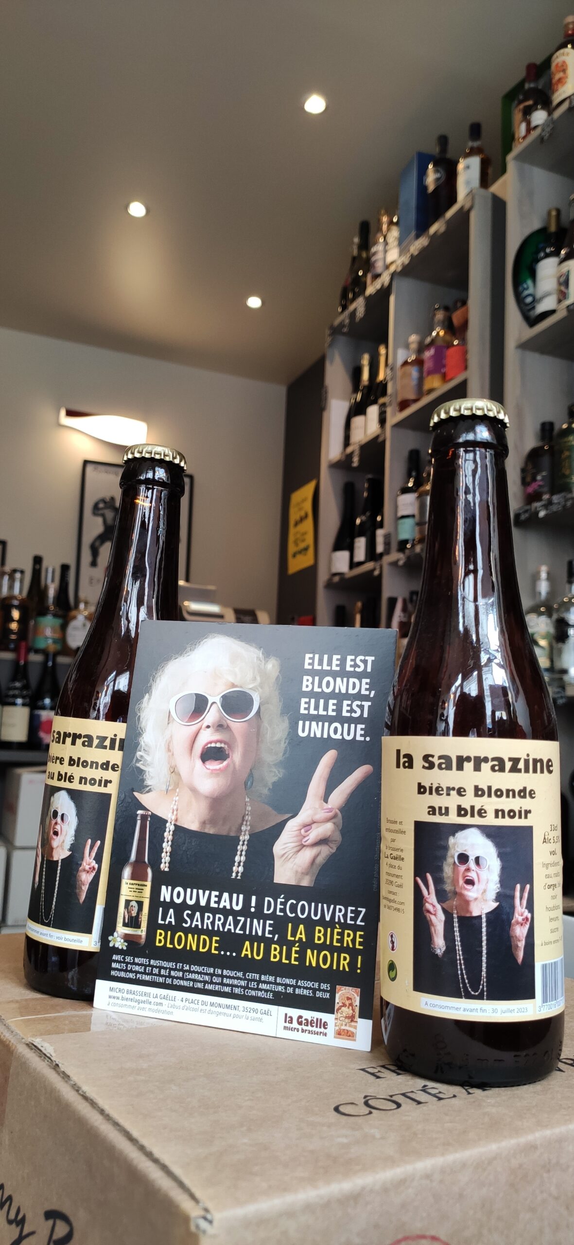 La Sarrazine - bière blonde au blé noir - Sélection de bierres blonde à Rennes - Cave Le Pif en l'Air