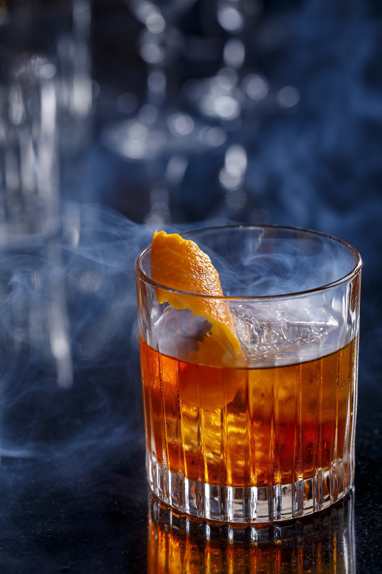 Cocktail orangé glaçon - Cave Le Pf en l'Air - Rennes